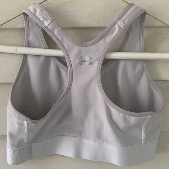 Silver gray under armor sports bra - Picture 2 of 4